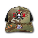 DTN Skull and Crossed Guns Hat