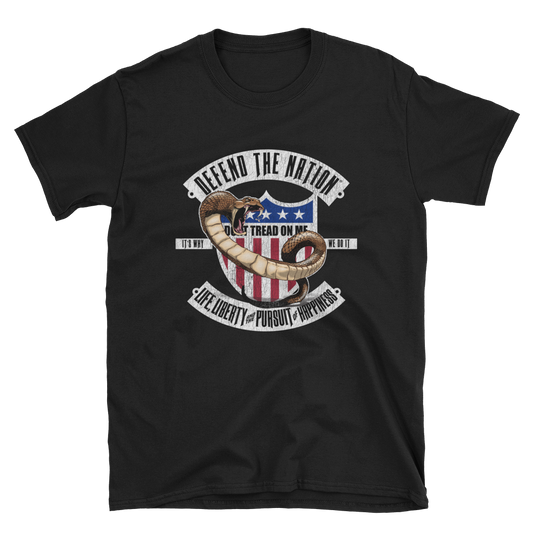 Defend the Nation: Don't Tread on Me Snake T-Shirt